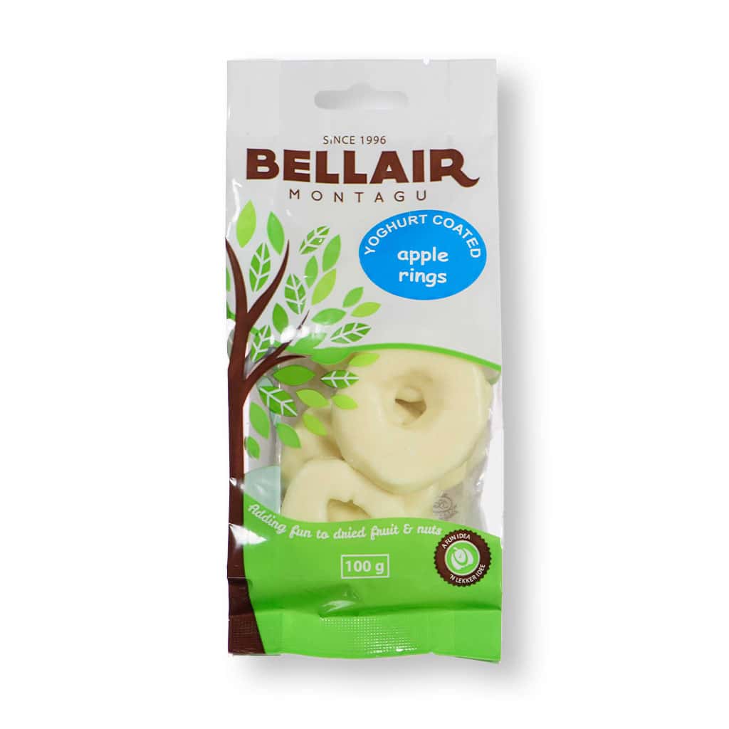 YOGHURT APPLE RINGS 100G