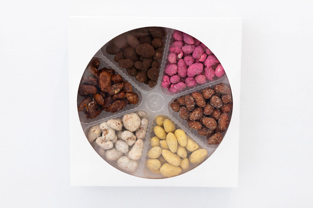 WHEEL-ASSORTED COATED NUTS 400G