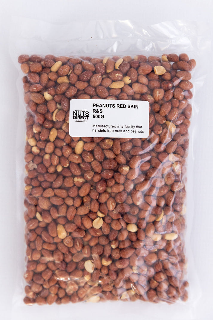 Red Ripper Peanuts PEANUTS RED SKIN R&S 500G – NUTS DIRECT