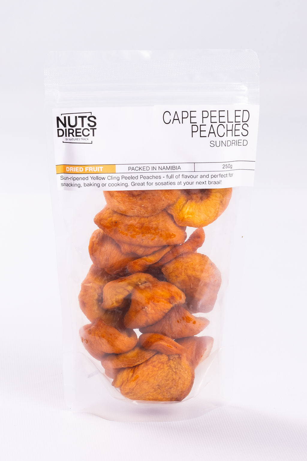 CAPE PEELED PEACHES - SUN DRIED 250G