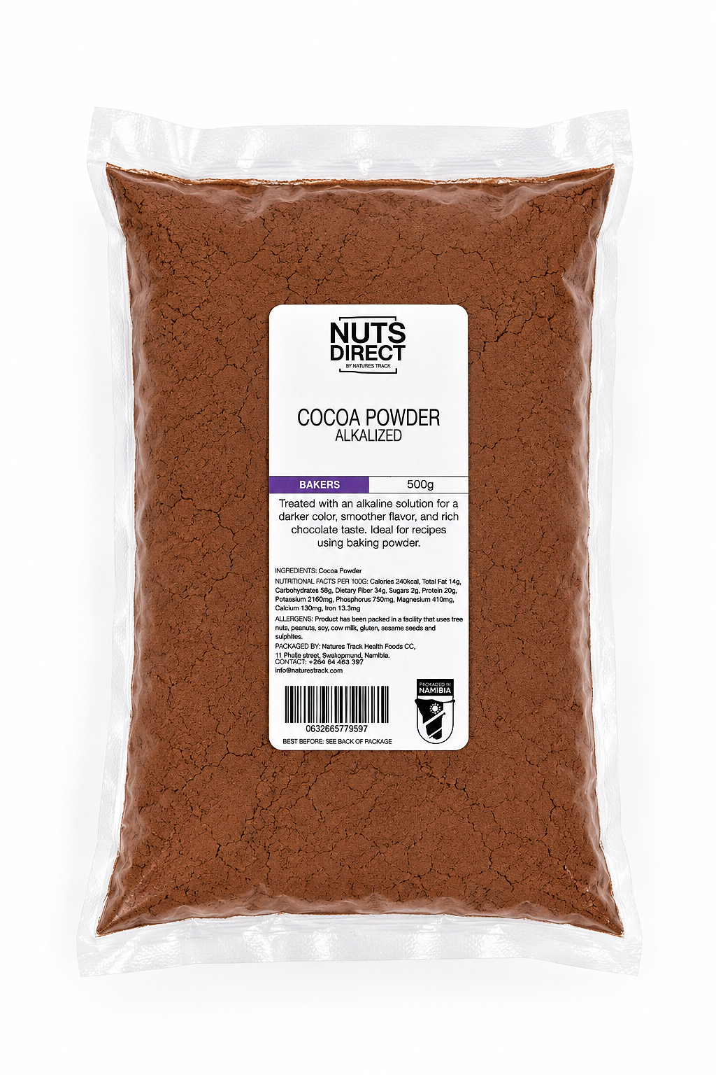 COCOA POWDER ALKALIZED 500G