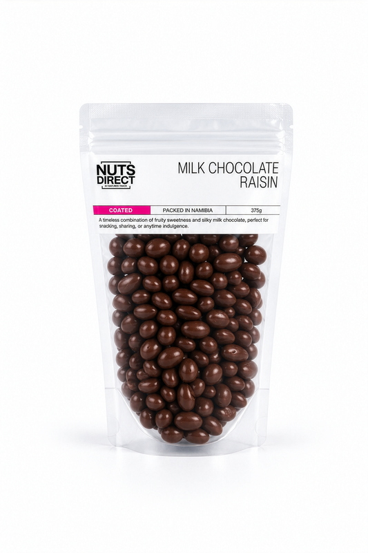 MILK CHOC RAISIN 375G