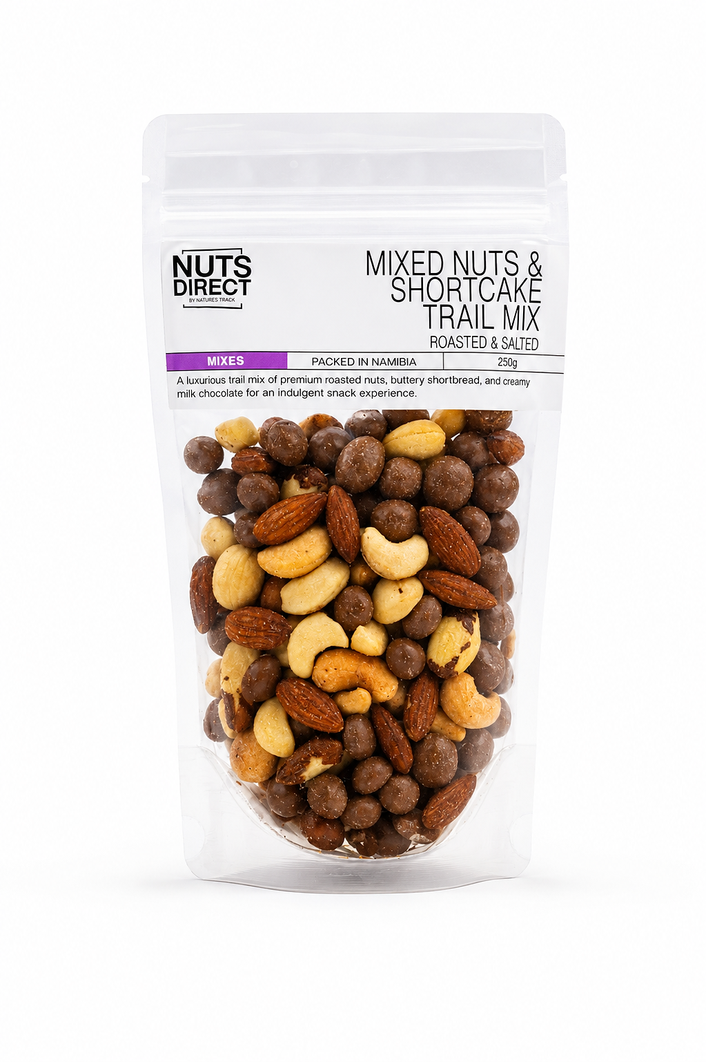 TRAIL MIX MIXED NUT SHORTCAKE 250G