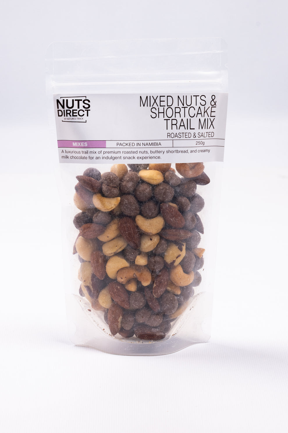 TRAIL MIX MIXED NUT SHORTCAKE 250G – NUTS DIRECT