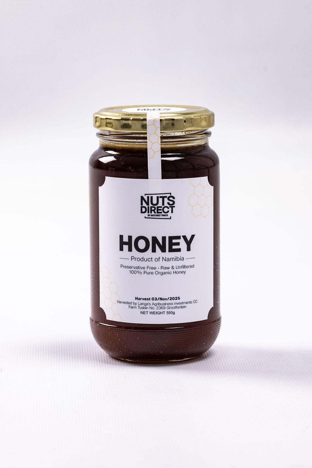 HONEY RAW 550G