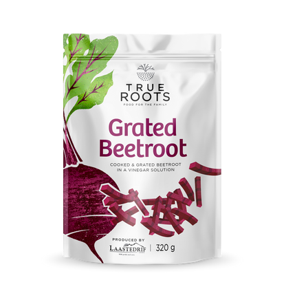 TRUE ROOTS GRATED BEETROOT 320G