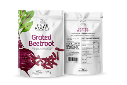 TRUE ROOTS GRATED BEETROOT 320G