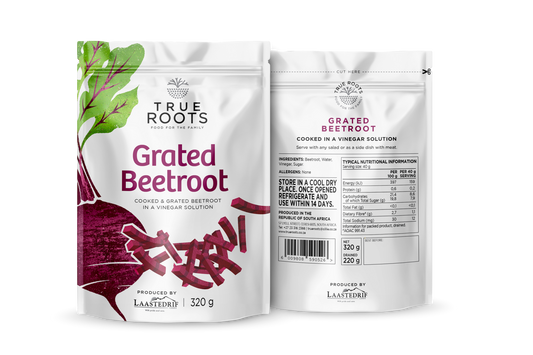 TRUE ROOTS GRATED BEETROOT 320G