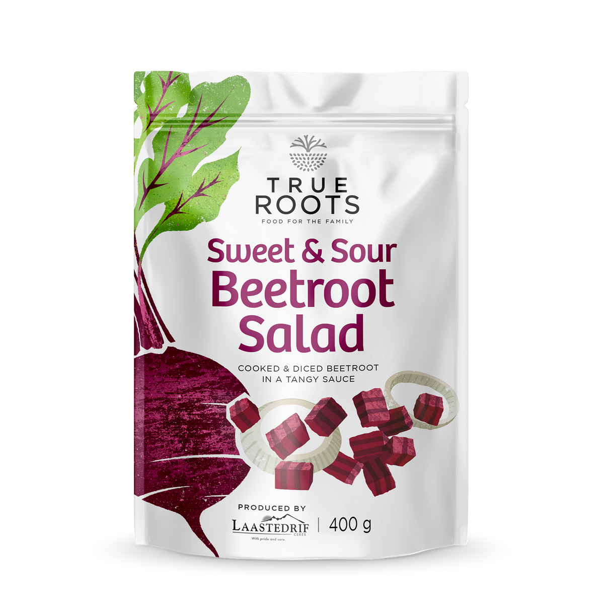 TRUE ROOTS SWEET & SOUR BEETROOT SALAD 400G