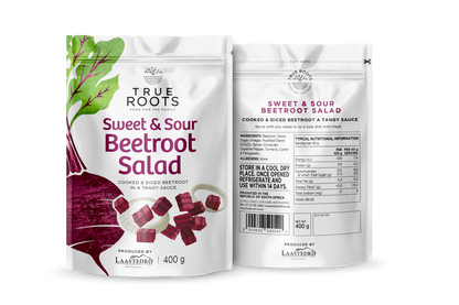 TRUE ROOTS SWEET & SOUR BEETROOT SALAD 400G