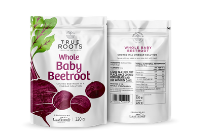 TRUE ROOTS WHOLE BABY BEETROOT 320G